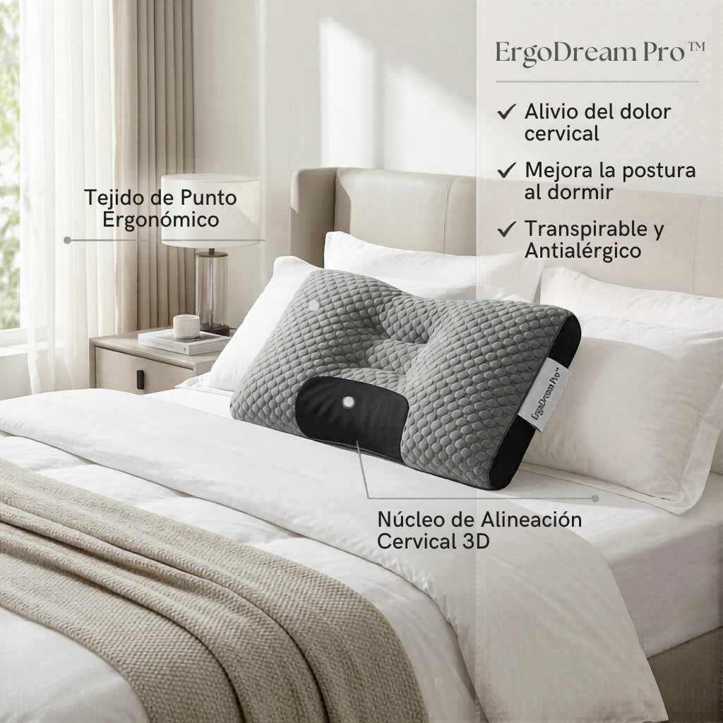 Olvídate del Dolor Cervical con ErgoDream Pro™  | 50% DE DESCUENTO