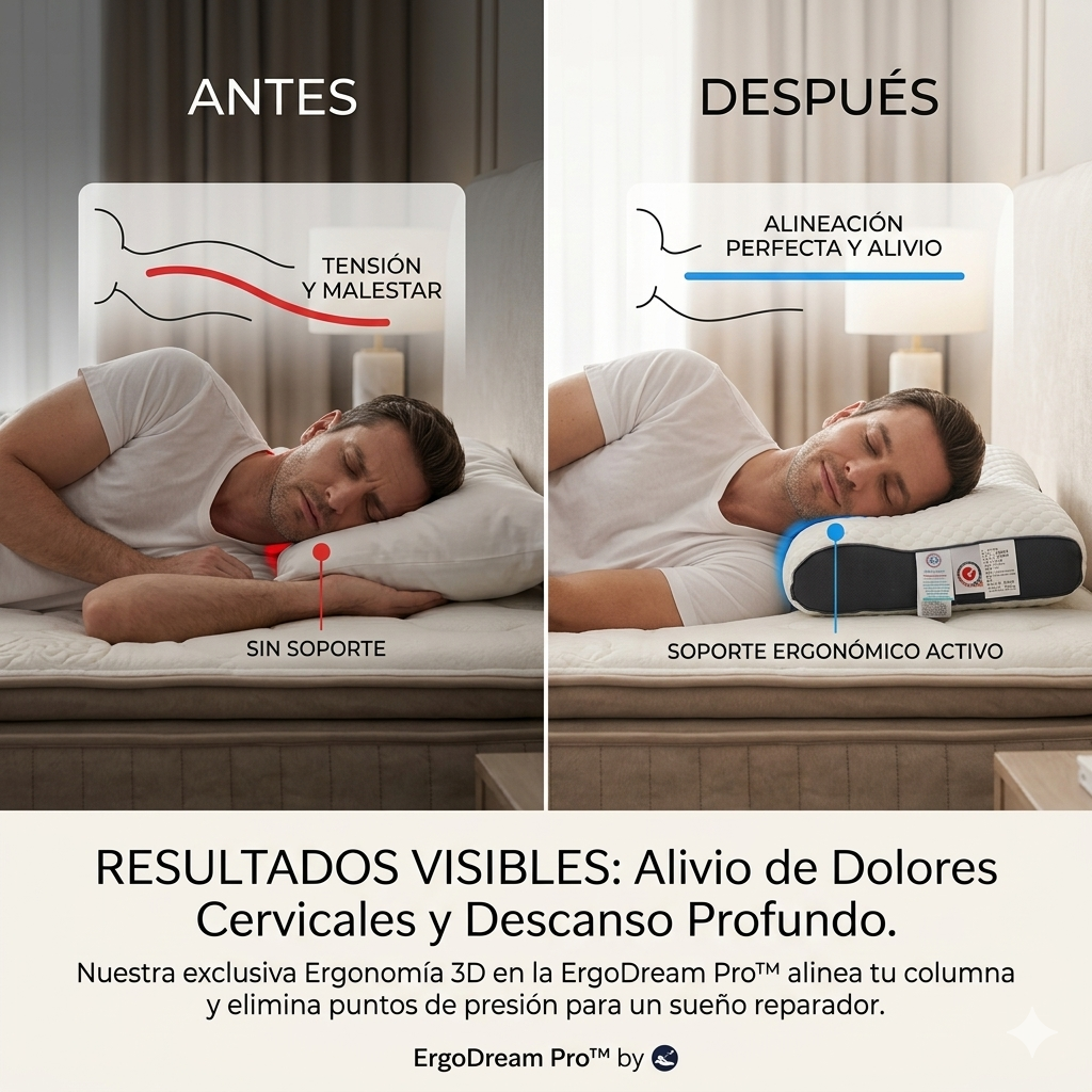 Olvídate del Dolor Cervical con ErgoDream Pro™  | 50% DE DESCUENTO