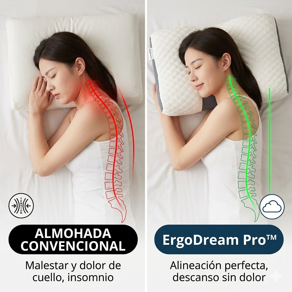 Olvídate del Dolor Cervical con ErgoDream Pro™  | 50% DE DESCUENTO